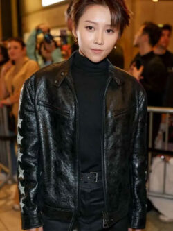 iHeartRadio Music Awards 2024 Xin Black Leather Jacket