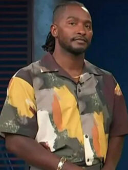 2025 Access Hollywood Scott Coloblock Printed Shirt
