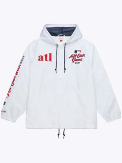 2025 All-Star Game White Windbreaker Hooded