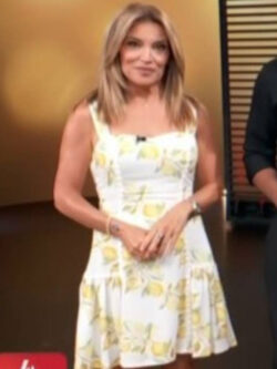 New Access Daily Kit Hoover White Lemon Print Mini Dress