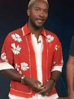 New Access Hollywood 2025 Scott Evans Floral Print Shirt