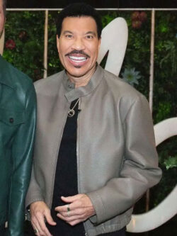 American Idol 2025 Lionel Grey Leather Jacket