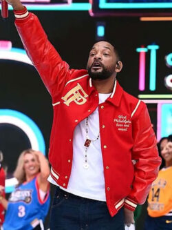 Capital’s Summertime Ball 2025 Will Red Varsity Bomber Jacket