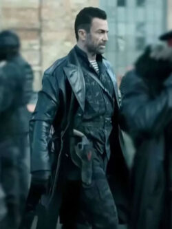 Daniel Bernhardt Afterburn 2025 Black Leather Trench Coat