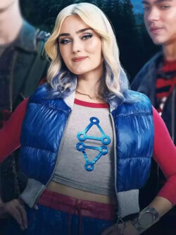 Meg Donnelly Zombies 4 Dawn of the Vampires 2025 Blue Vest