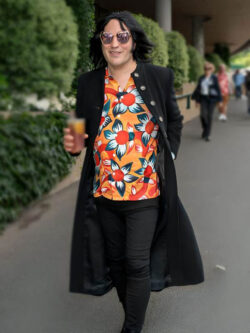 Noel Fielding Wimbledon 2024 Black Coat