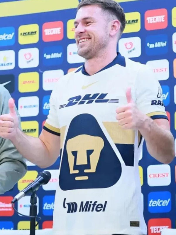 Recreation-Aaron Ramsey Pumas UNAM 2025 White Shirt