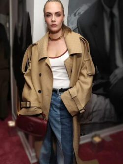 W Magazine Party 2025 Cara Delevingne Coat