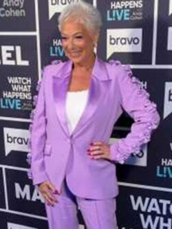New Watch What Happens Live 2025 Denise Welch Lilac Blazer