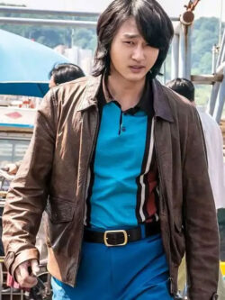 Yang Se-jong Low Life 2025 Oh Brown Leather Jacket