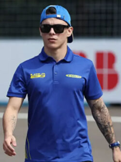 Zane Maloney 2025 FIA Formula E World Blue Polo Shirt
