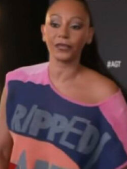New Access Hollywood Mel B Multicolor Knit Top