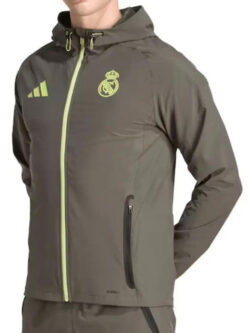 New Adidas Real Madrid 2025 Vis Tech Travel Jacket