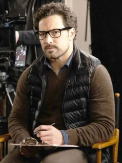 Giacomo Gianniotti TV Series Wild Cards Cole Black Puffer Vest