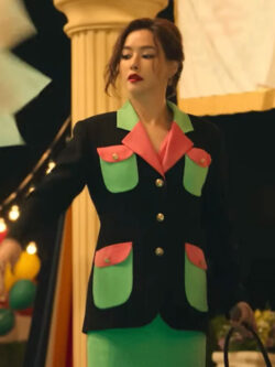 Hyo-rin Bang TV Series Aema 2025 Shin Black Blazer For Women