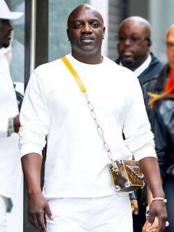 NYC 2025 Akon White Pullover Sweatshirt