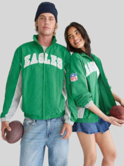 Re-Creation – Unisex Aeropostale Eagles Green Full-Zip Track Jacket