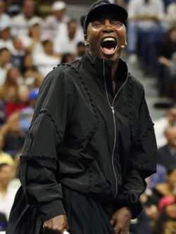Venus Williams 2025 US Open Zipper Black Jacket New