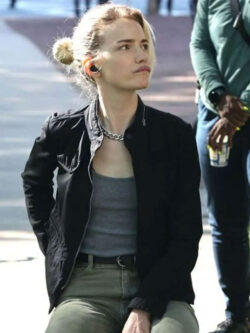 Willa Fitzgerald Relay 2025 Black Cotton Jacket