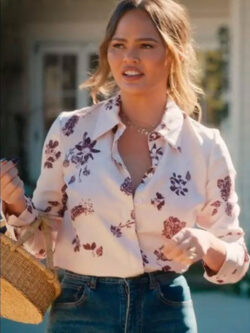 With Love Meghan S02 Chrissy Floral Silk Shirt