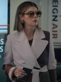 Claire Film Upgraded 2024 Marisa Tomei Color Block Trench Coat