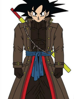 Dragon Ball GT Anime Xeno Brown Cotton Trench Coat