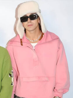 Milan Fashion Week 2025 Antonino Pink Zip Up Hoodie