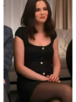 Selena Gomez Access Hollywood 2025 Black Mini Dress
