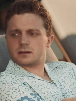 TV Show Advertisements 2025 Shane Floral Print Camp Shirt