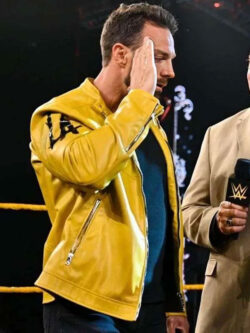 WWE Smackdown LA Yellow Leather Jacket