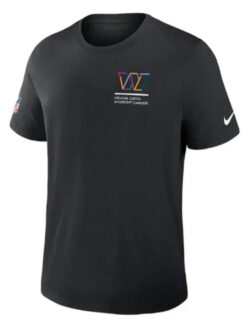 New Washington Commanders Black 2025 Crucial Catch T-Shirt