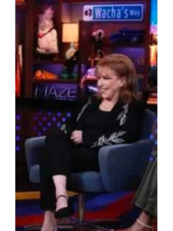 New Watch What Happens Live Joy Behar Paisley Detail Blazer