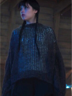 Wednesday Addams TV Series Wednesday S02 Jenna Ortega Black Knit Sweater