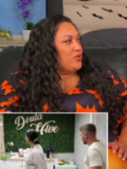 New 90 Day Fiance Pillow Talk Black & Orange Bat Print Shirt