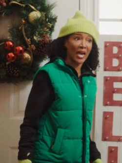 A Christmas Miracle Noree Green Puffer Vest