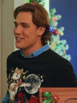 New A Royal Icing Christmas Callum Buckley Cat Graphic Sweater