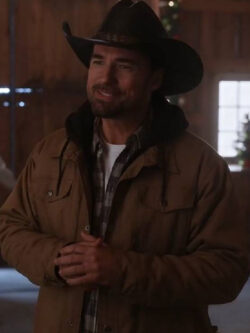 New A Royal Montana Christmas 2025 Warren Christie Brown Jacket