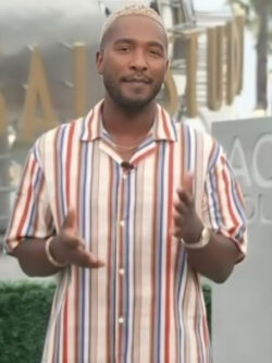 Access Hollywood Scott Short Sleeve Striped Shirt