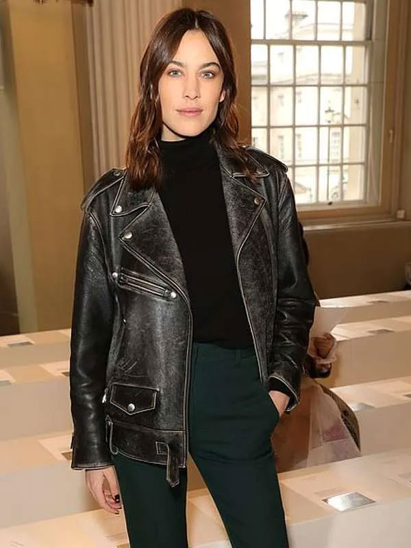 Alexa Chung Media Personality Black Jacket