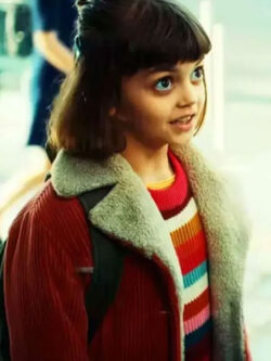 Charlie The Signal Yuna Red Shearling Jacket