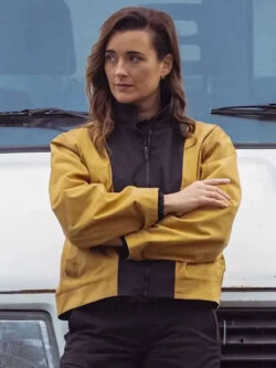 Cote de Pablo NCIS Tony & Ziva 2025 Ziva David Yellow Cotton Jacket
