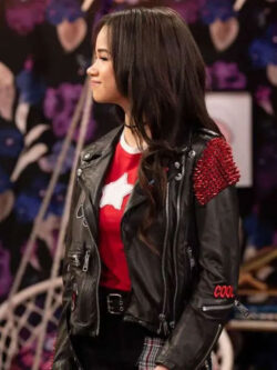 Janice LeAnn Brown Wizards Beyond Waverly Place S02 Black Leather Jacket