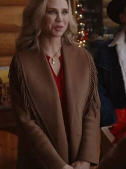 A Royal Montana Christmas 2025 Fiona Gubelmann Fringe Coat