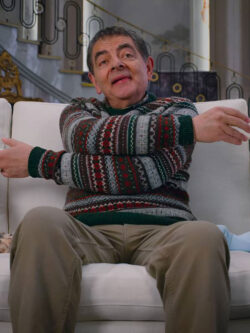 Rowan Atkinson Man VS Baby 2025 Christmas Sweater