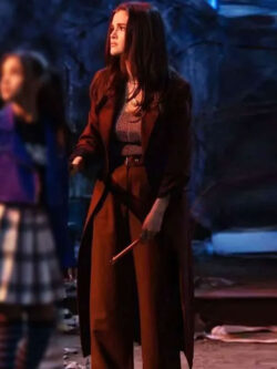 Selena Gomez Wizards Beyond Waverly Place 2025 Alex Maroon Coat
