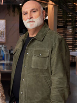 TV-Show Yes Chef Season 01 Promo Jose Green Suede Trucker Jacket