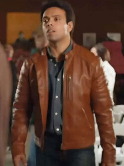 Tony Film A Christmas Vintage Reid Brown Leather Jacket