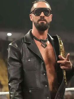 WWE Monday Night Raw 2025 Wrestlepalooza Seth Unisex Black Leather Jacket