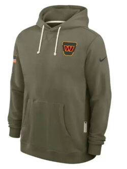 New Washington Commanders Olive 2025 Salute To Service Hoodie