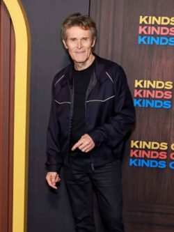 Willem Dafoe Kinds of Kindness Movie Premiere Black Jacket